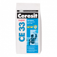 Затирка CERESIT CE33 (ЦЕРЕЗИТ СЕ33) серебристо-серая (2 кг)